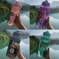 1/2L Large Sport Gym Training Big Drink Water Bottle Cap Ket