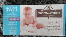 1 BOX OF MOM TO MOM BOTTLE LINERS 8 OZ BPA FREE 100 COUNT