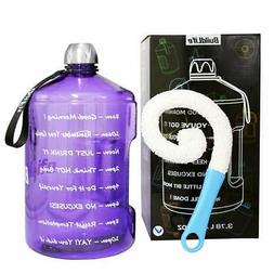 QuiFit 1 Gallon Water Bottle Reusable Leak-Proof Drinking Wa