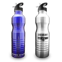 New Wave Enviro 1 Liter 32oz Reusable Stainless Steel Metal 