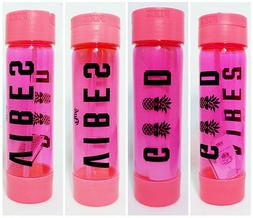 1 Victoria's Secret Pink GOOD VIBES Pineapple Water Bottle 2