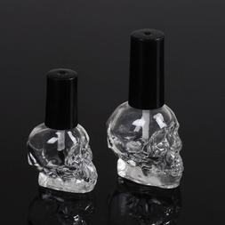 10/15ml Empty nail polish bottle clear glass with brush refi
