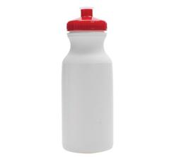 - White Bottle With Red Lids Usa Made
