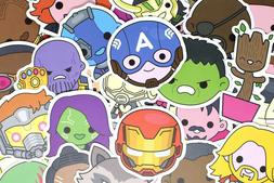 100 Cute Superhero Avengers Marvel Stickers Pack for Luggage