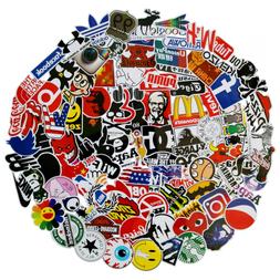 100Pack Logo Brand Stickers Set Random Sticker Decals for Wa