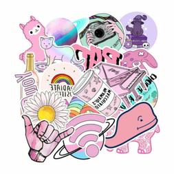 100Pcs Pink VSCO Stickers Bomb Decals Pack Vinyl Car Water B