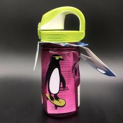 Nalgene 12 Oz Water Bottle Kids Skateboard Penguin Pink Gree