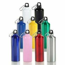  20 oz Aluminum Water Bottle w/ Carabiner Clip