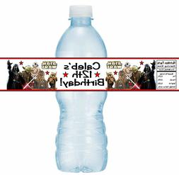 12 Star Wars Birthday Party Water Bottle Stickers Labels Dar