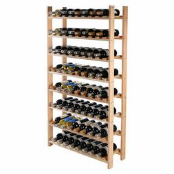 120 Bottle Wood Wine Rack 8 Tier Storage Shelves Display Kit