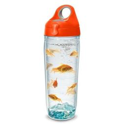Tervis 1230785 Goldfish Tumbler with Wrap and Orange Lid 24o