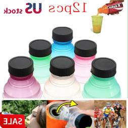 12Pcs/set Reusable Useful Snap On Pop Tops Can Bottle Caps F