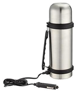 KOOLATRON 12V 1-LITER THERMOS BOTTLE  STAINLESS STEEL/ PLUG 