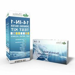 14-in-1 Drinking Water Test Strips Kit + Bacteria in Water 