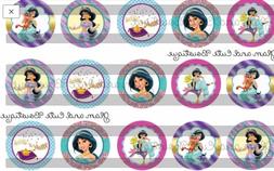 15-1in. Precut Bottle Cap Images ALADDIN Princess Jasmine