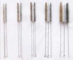 15 Piece Tube Bottle Brush Kit: Brass, White Nylon, and Stai