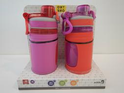 Bubba 16oz Kids Girls Boys Pink Purple Water Bottle Pack Of 