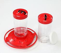First Nature 16oz Red Plastic Hummingbird Feeder #3051 w/ Ex