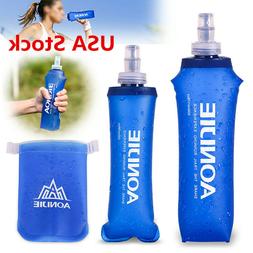 170-500ml Foldable Soft Flask TPU Squeeze Running Water Bott
