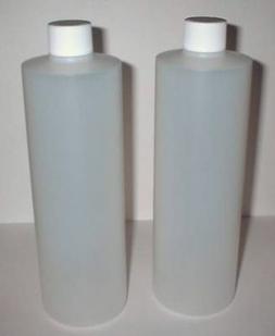 Case New 16 Oz Hdpe Plastic Cylinder Round With Caps Lids Bu