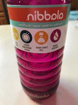Aladdin 18oz Two-Way Lid Water Vessel-Bottle, pink Color