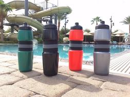 1L Water bottle gym bike cycling sport grey red green black 