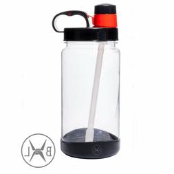 Bennlife 1L water bottle with a straw