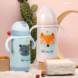 1pc Feeding Bottle Portable 300ml Warm Cup Milk Bottle Vacuu