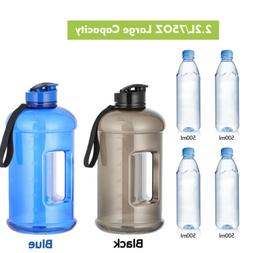 2.2L Big Sports Water Bottle Wide Mouth Leak Proof for Fitne