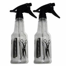 2 Plastic Spray Bottle 16 Oz Mist Flower Sprayer Hair Salon 