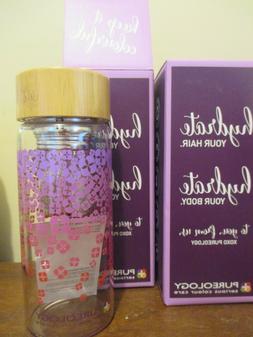  Pureology Hydrate Glass Infuser Bottle Tea Fruit Water with