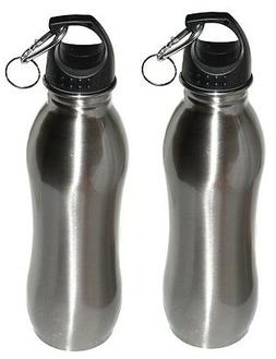 2 Pack - 25 oz - Wide Mouth - Stainless Steel Sports Water B