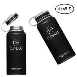 2 Pack 32 oz Portable Vacuum Insulated Wide Mouth Water&nbsp;Bot