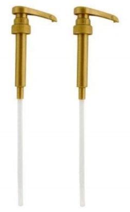 2 Pack Torani And Davinci Fit Syrup Handy Gold Pump For 25.4