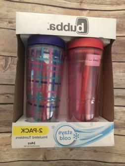 Bubba 2 -Pack Insulated Tumblers / Water Bottle 24 oz with w