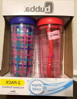 Bubba 2 -Pack Insulated Tumblers / Water Bottle 24 oz with s
