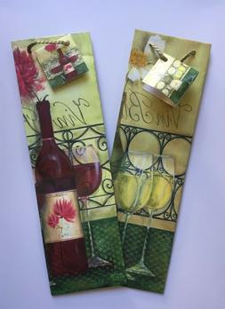 2 pack wine bottle gift bag 
