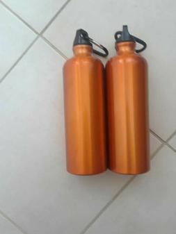2 Portable Aluminum Outdoor Bike Sports Water  Bottle Drinki