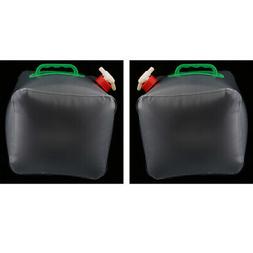 2 x 10L Outdoor Folding Water Bottle Collapsible Hydration B
