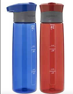 2 x Contigo&reg; Autoseal BPA Free Water Bottle 709ml - Blue Re