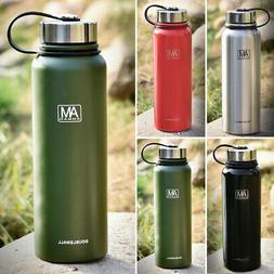20-50oz Double Walled Water Bottle Stainless Steel Insulated