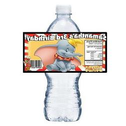 20 DISNEY DUMBO PERSONALIZED BIRTHDAY PARTY FAVORS WATER BOT