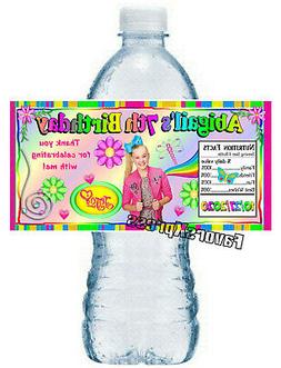 20 ~ JOJO SIWA BIRTHDAY PARTY FAVORS WATER BOTTLE LABELS