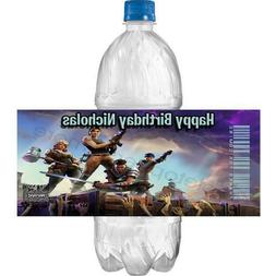  Personalized Fortnite 2 x 4 Glossy Water Bottle Labels ~ Wa
