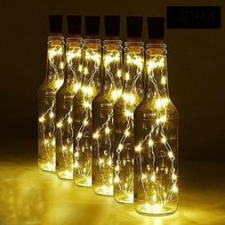 20PCS Battery Wine Bottle Lighting Cork Shaped Bar String LE