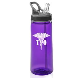 22 oz Sports Water Bottle With Straw OT Occupational Therapi