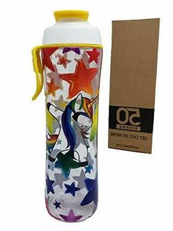 24 oz. Reusable Water Bottle for Girls & Boys - BPA Free - P