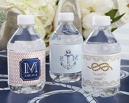 24 Personalized Nautical Theme Water Bottle Labels Bridal Sh