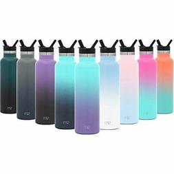 24oz Ascent Water Bottle With Straw Lid Stainless Steel Hydr