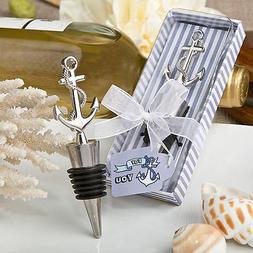 25-72 Anchor Wine Bottle Stopper Beach Nautical Themed Weddi